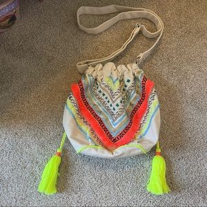 Hand beaded bag from India